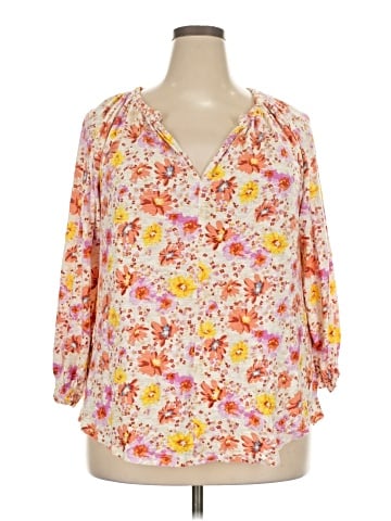 Style&Co 3/4 Sleeve Blouse (view 1)