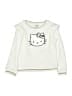 Hello Kitty 100% Polyester Ivory Sweatshirt Size 7 - 8 - photo 1
