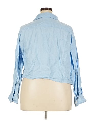 Zara 3/4 Sleeve Button-Down Shirt (view 2)