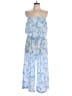 J Valdi Paisley Blue Jumpsuit Size L - photo 1