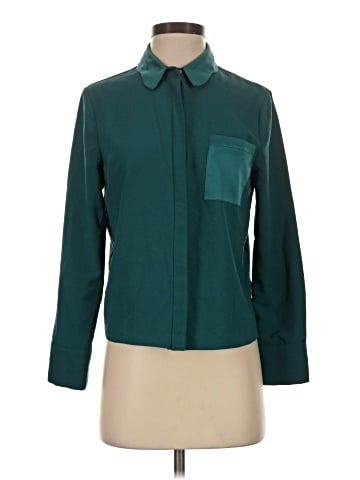 Topshop Long Sleeve Blouse (view 1)