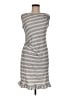 Max Studio Stripes Gray Casual Dress Size M (estimated) - photo 1