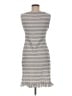Max Studio Stripes Gray Casual Dress Size M (estimated) - photo 2