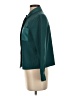 Topshop 100% Polyester Color Block Teal Long Sleeve Blouse Size 2 - photo 5