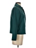 Topshop 100% Polyester Color Block Teal Long Sleeve Blouse Size 2 - photo 4