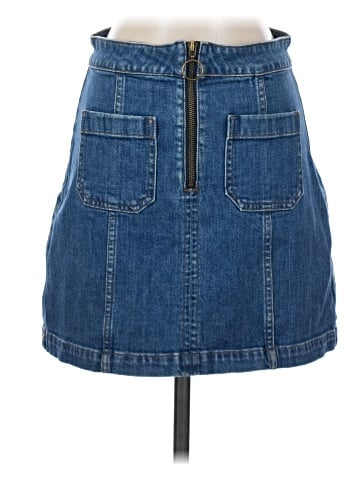 Madewell Zip Jean Skirt (view 1)