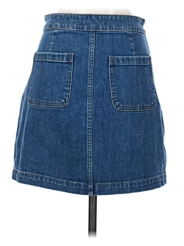 Madewell Zip Jean Skirt (view 2)