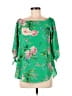 Status Green 3/4 Sleeve Blouse Size M - photo 1