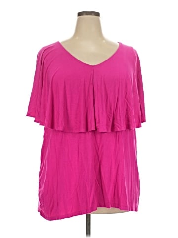 Jessica London Short Sleeve Blouse (view 1)