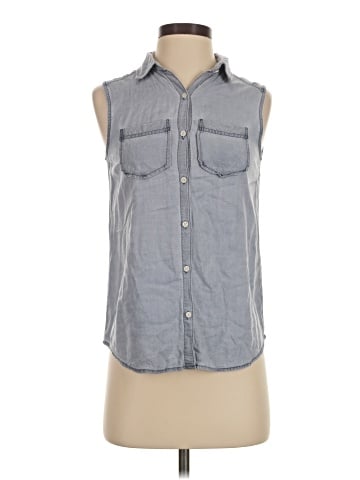 Rubbish Sleeveless Button-Down Shirt (view 1)