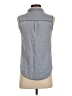 Rubbish Gray Sleeveless Button-Down Shirt Size XS - photo 2