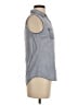 Rubbish Gray Sleeveless Button-Down Shirt Size XS - photo 4