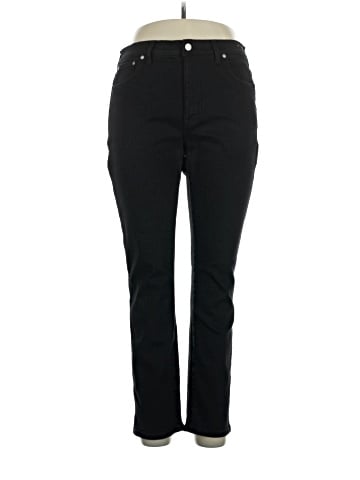 Madewell Mid-Rise Stovepipe Jeans in Black Rinse Wash (view 1)
