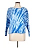 For The Republic Tie-dye Blue Long Sleeve Top Size L - photo 1