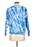 For The Republic Tie-dye Blue Long Sleeve Top Size L - photo 2