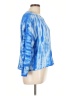 For The Republic Tie-dye Blue Long Sleeve Top Size L - photo 4