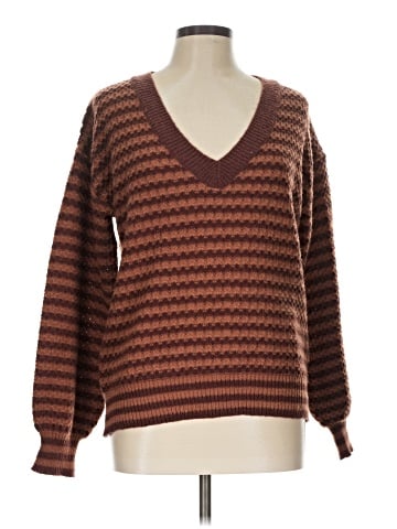 Hem & Thread Pullover Sweater (view 1)