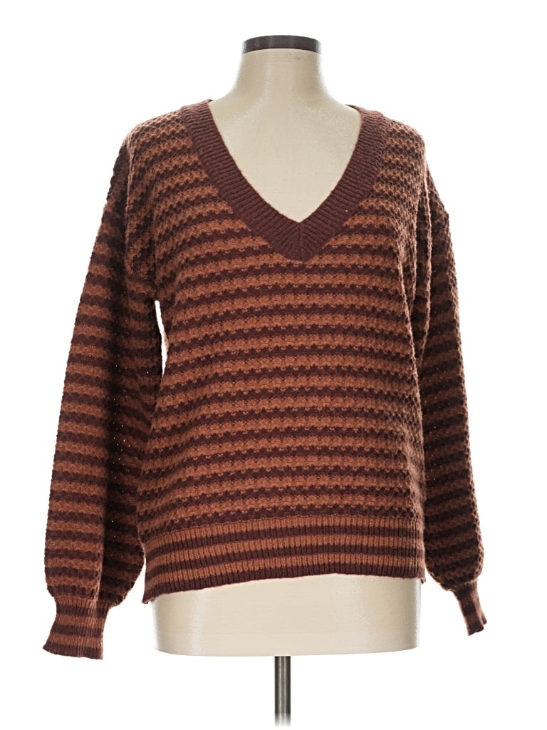 Click to view more detailed imagery on our partner's website Pre-owned Hem & Thread Pullover Sweater In Brown