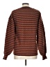 Hem & Thread Chevron-herringbone Brown Pullover Sweater Size L - photo 2