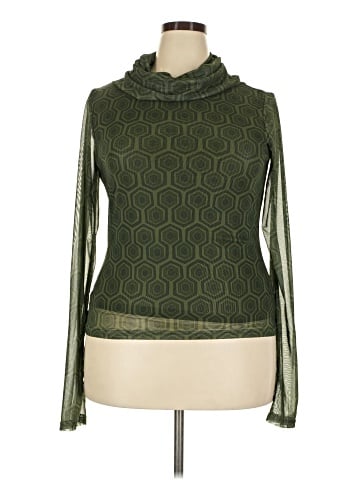 Aqua Long Sleeve Top (view 1)