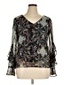 A. Byer Black 3/4 Sleeve Blouse Size XL - photo 1