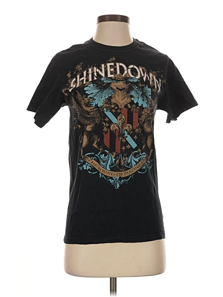 Pre-owned Jerzees Short Sleeve T-shirt In Black