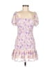 Assorted Brands 100% Polyester Floral Purple Cocktail Dress Size M - photo 1