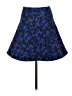 Express Print Blue Casual Skirt Size 2 - photo 1