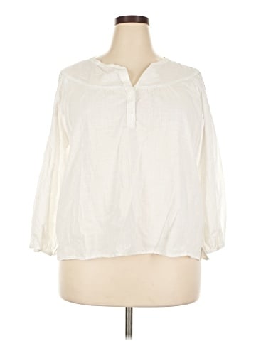 Caslon 3/4 Sleeve Blouse (view 1)