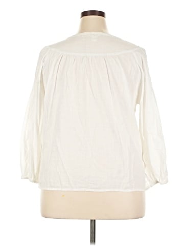 Caslon 3/4 Sleeve Blouse (view 2)
