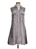 Umgee Gray Sleeveless Button-Down Shirt Size S - photo 1