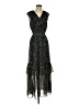 Max Studio 100% Polyester Paisley Black Casual Dress Size S - photo 1
