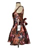 Katia Rae Print Brown Cocktail Dress Size XS - photo 5