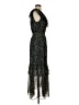 Max Studio 100% Polyester Paisley Black Casual Dress Size S - photo 4