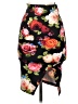Guess Floral Black Casual Skirt Size XS - photo 1