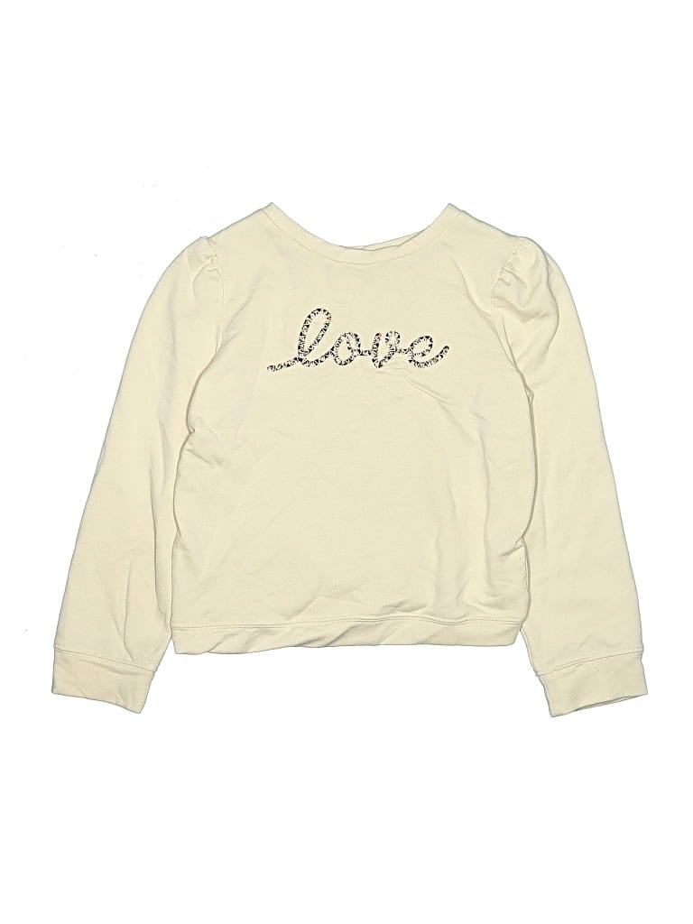 Pre-owned Btween Kids' Pullover Sweater In Ivory