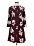 rue21 Floral Burgundy Casual Dress Size S - photo 2