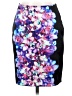 Express Print Purple Casual Skirt Size 00 - photo 1