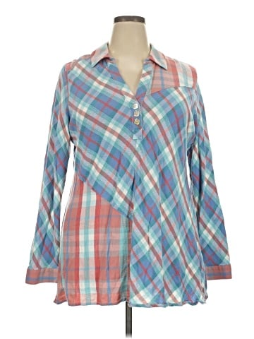 Soft Surroundings Long Sleeve Button-Down Shirt (view 1)