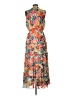 1.State 100% Polyester Paisley Orange Casual Dress Size L - photo 2