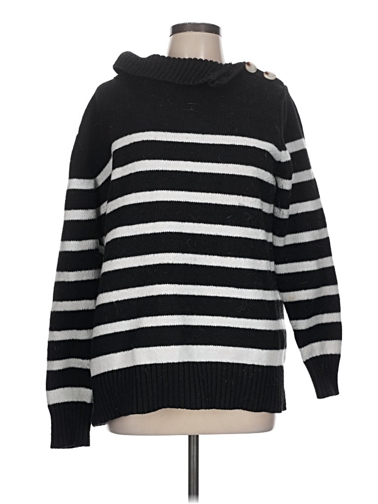Pre-owned Bibi Turtleneck Sweater In Black