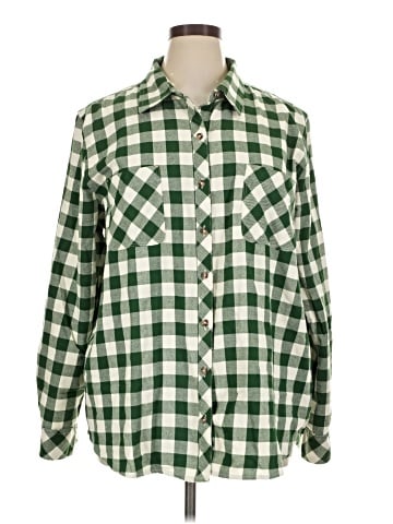 Natural Reflections Long Sleeve Button-Down Shirt (view 1)