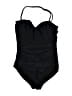 Merona Hearts Black One Piece Swimsuit Size S - photo 1