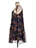 Mossimo Supply Co. 100% Polyester Floral Blue Casual Dress Size L - photo 5