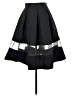 Express 100% Polyester Argyle Black Formal Skirt Size 0 - photo 1
