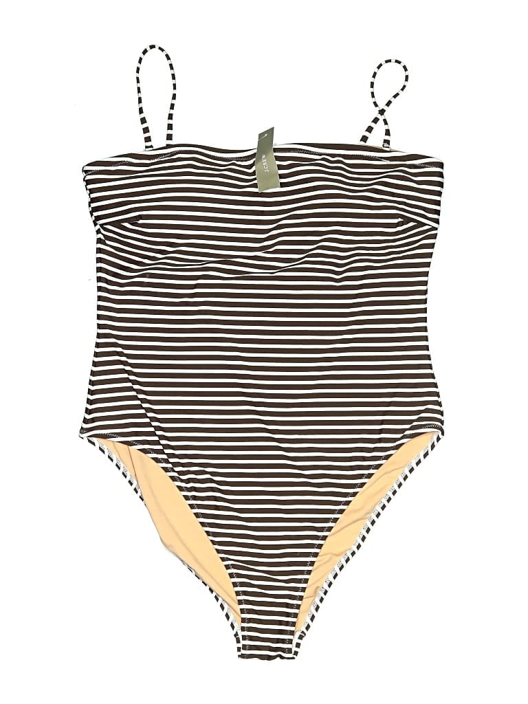 Pre-owned Jcrew One Piece Swimsuit In Brown