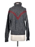 Sandro Chevron-herringbone Gray Turtleneck Sweater Size XS (0) - photo 1