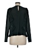 1.State Color Block Green Black Long Sleeve Blouse Size M - photo 2