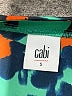 CAbi Animal Print Teal Short Sleeve Blouse Size S - photo 7
