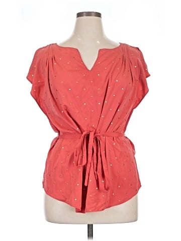 a.n.a. A New Approach Short Sleeve Blouse (view 1)